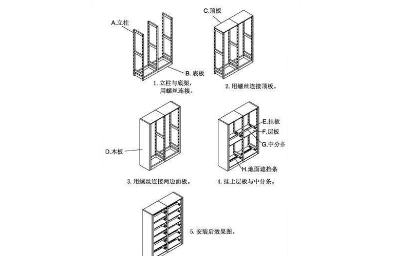 钢制书架安装示意图.jpg